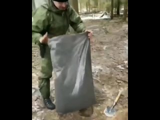 the wit came in handy. here's how to fan a fire for cooking if there are no other alternatives. the bag can be found at