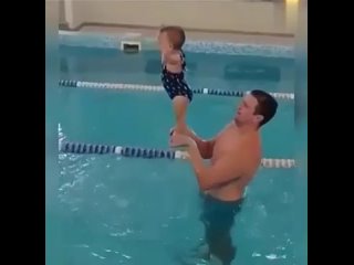 how to teach a teen to swim .. easy and simple with dad