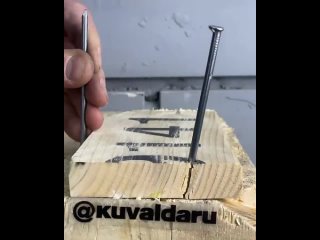 hammering a nail correctly